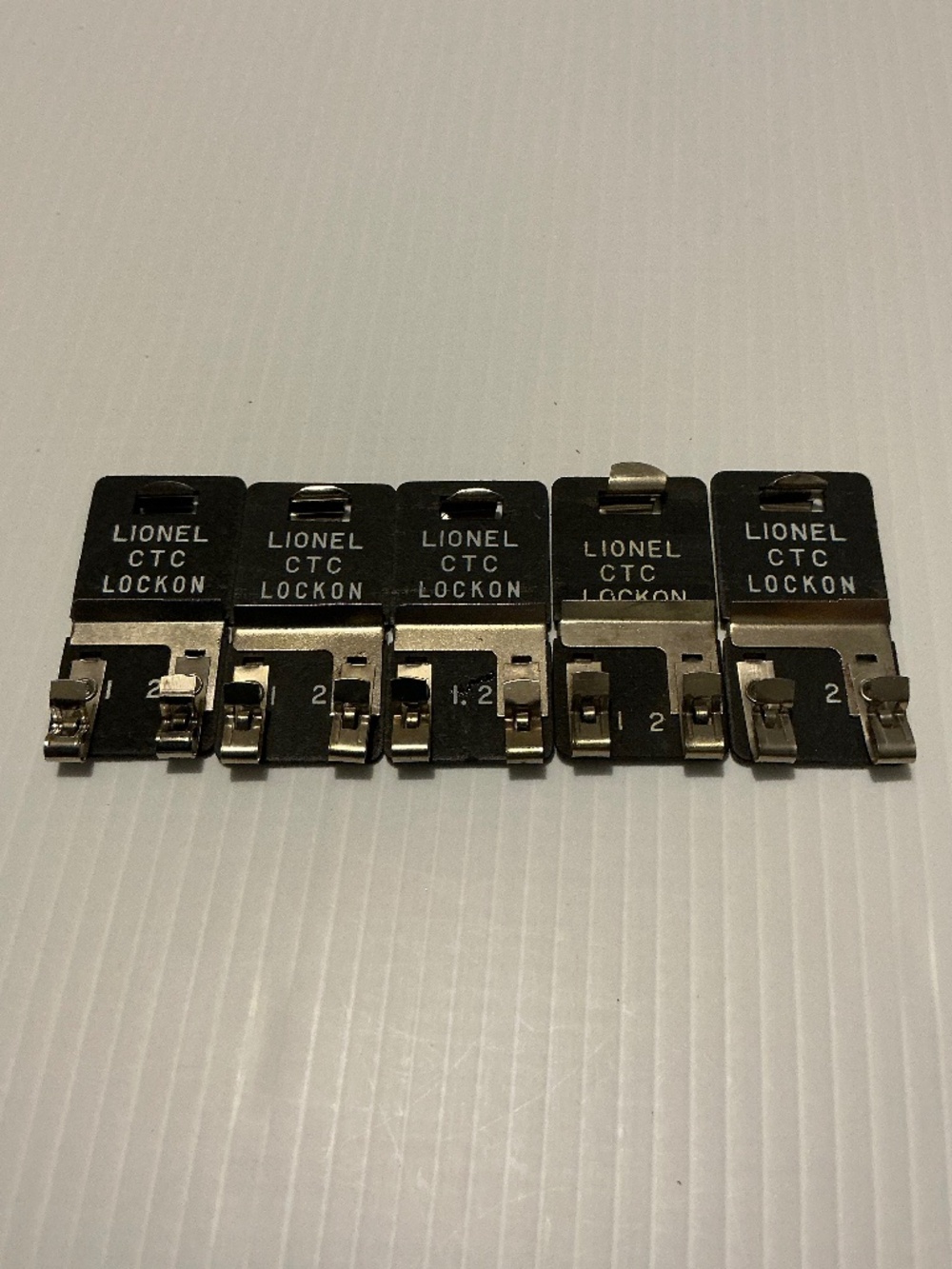 Lionel Lot Of 5 CTC Track Lock-On Connectors O Gauge Layout Vintage